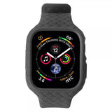 Apple Watch 45 mm urrem vævet tekstur sort