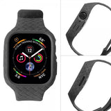 Apple Watch 45 mm urrem vævet tekstur sort