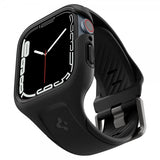 Spigen Apple Watch 45mm Skal med Armbånd Liquid Air Pro Sort