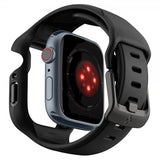 Spigen Apple Watch 45mm Skal med Armbånd Liquid Air Pro Sort