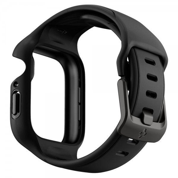 Spigen Apple Watch 45mm Skal med Armbånd Liquid Air Pro Sort