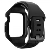Spigen Apple Watch 45mm Skal med Armbånd Liquid Air Pro Sort