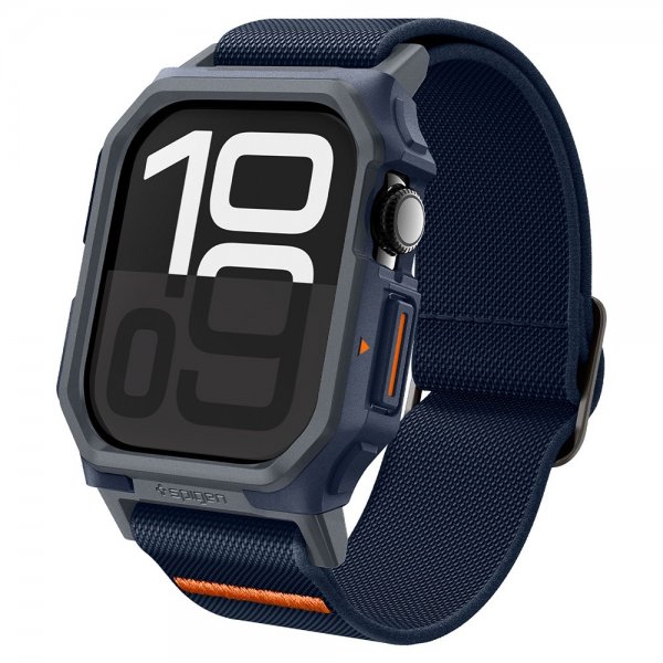 Spigen Apple Watch 46 mm (Series 10/11) Rem og Etui Lite Fit Pro Navy Blue