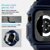 Spigen Apple Watch 46 mm (Series 10/11) Rem og Etui Lite Fit Pro Navy Blue
