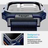 Spigen Apple Watch 46 mm (Series 10/11) Rem og Etui Lite Fit Pro Navy Blue