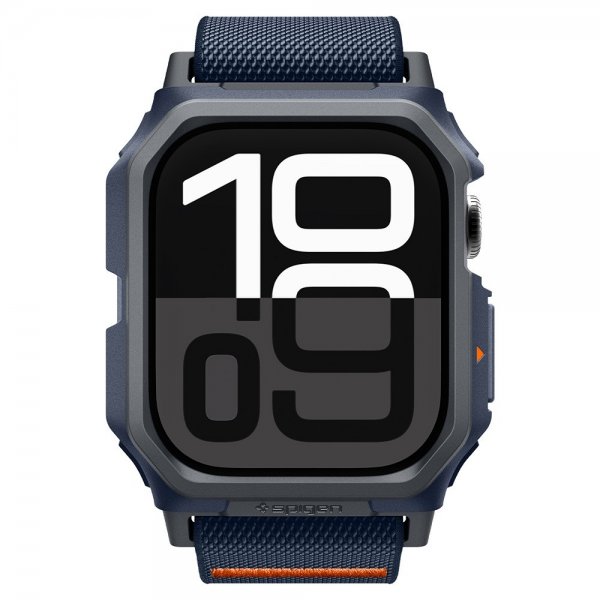 Spigen Apple Watch 46 mm (Series 10/11) Rem og Etui Lite Fit Pro Navy Blue