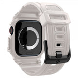 Spigen Apple Watch 46 mm (Series 10/11) Armbånd og Etui Rugged Armor Pro Dune Beige