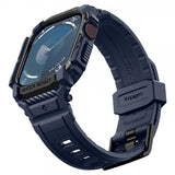 Spigen Apple Watch 46 mm (Series 10/11) Armbånd og Etui Rugged Armor Pro Navy Blue