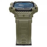Spigen Apple Watch 46mm (Series 10/11) Rem og Cover Rugged Armor Pro Vintage Khaki