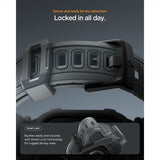Spigen Apple Watch 46mm (Serie 10/11) Rem Rugged Armor Pro 2 Dark Gray