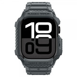 Spigen Apple Watch 46mm (Serie 10/11) Rem Rugged Armor Pro 2 Dark Gray