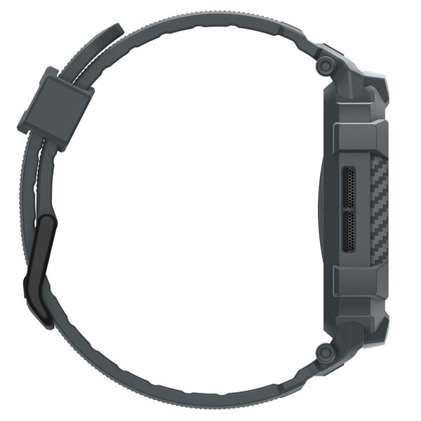 Spigen Apple Watch 46mm (Serie 10/11) Rem Rugged Armor Pro 2 Dark Gray