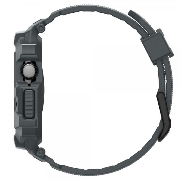 Spigen Apple Watch 46mm (Serie 10/11) Rem Rugged Armor Pro 2 Dark Gray