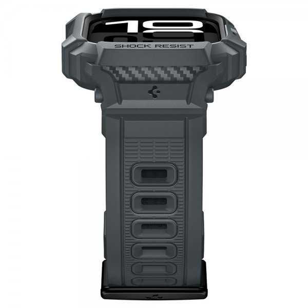 Spigen Apple Watch 46mm (Serie 10/11) Rem Rugged Armor Pro 2 Dark Gray