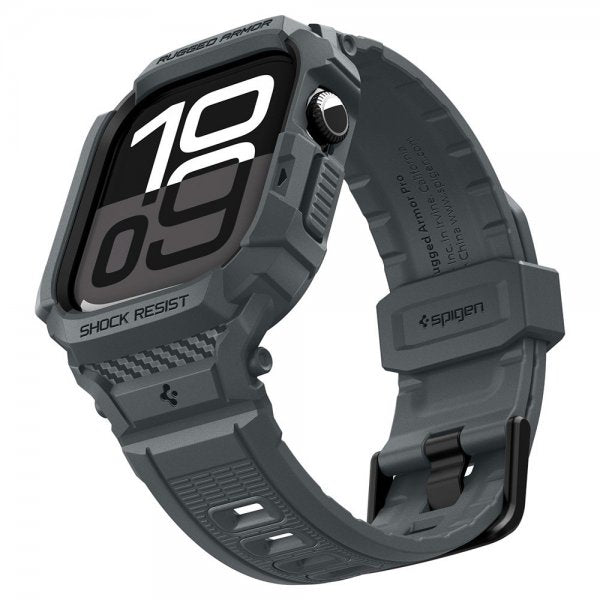 Spigen Apple Watch 46mm (Serie 10/11) Rem Rugged Armor Pro 2 Dark Gray