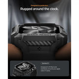 Spigen Apple Watch 46mm (Series 10/11) Rem Rugged Armor Pro 2 Mat Sort