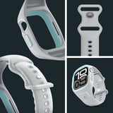 Spigen Apple Watch 46 mm (Series 10/11) Cover med Rem Liquid Air Pro Grå