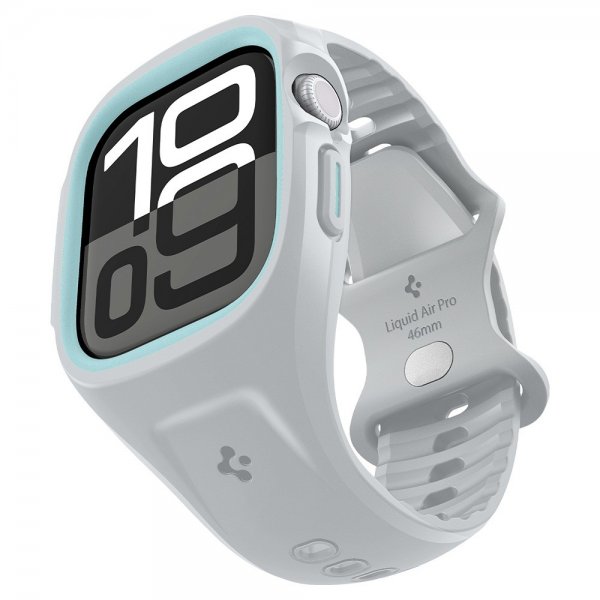 Spigen Apple Watch 46 mm (Series 10/11) Cover med Rem Liquid Air Pro Grå