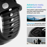 Spigen Apple Watch 46mm (Series 10/11) Cover med Rem Liquid Air Pro Mat Sort