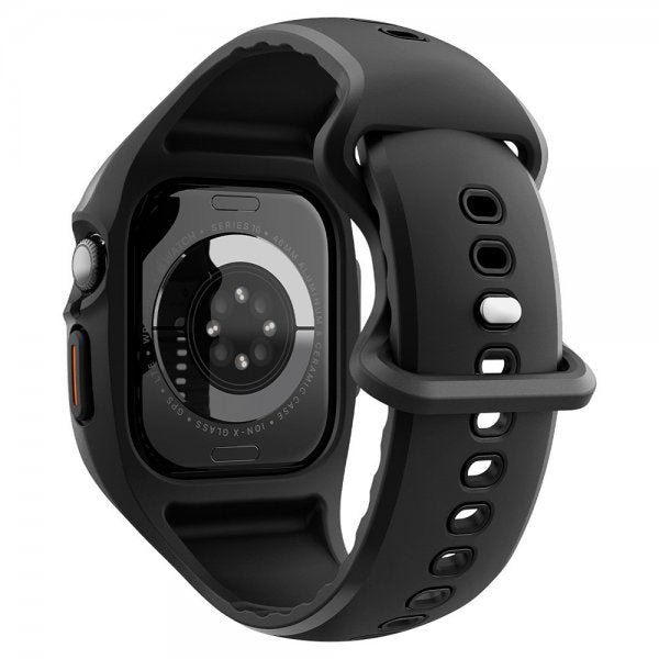 Spigen Apple Watch 46mm (Series 10/11) Cover med Rem Liquid Air Pro Mat Sort
