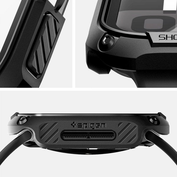 Spigen Apple Watch 46mm (Series 10/11) Cover med Skærmbeskyttelse Tough Armor Sort