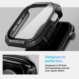 Spigen Apple Watch 46mm (Series 10/11) Cover med Skærmbeskyttelse Tough Armor Sort