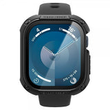 Spigen Apple Watch 46mm (Series 10/11) Cover med Skærmbeskyttelse Tough Armor Sort