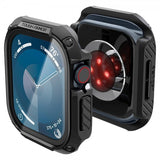Spigen Apple Watch 46mm (Series 10/11) Cover med Skærmbeskyttelse Tough Armor Sort