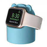 Apple Watch Holder til Oplader Bjørn Lyseblå