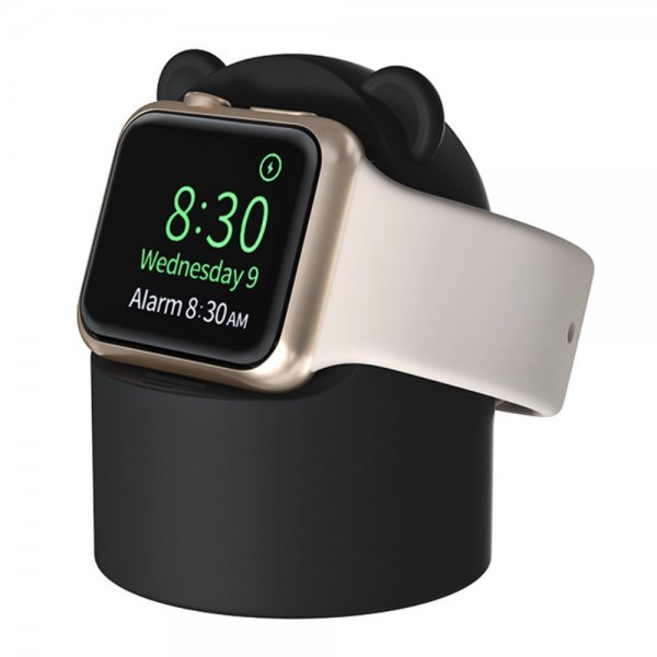 Apple Watch Holder til Oplader Bjørn Sort