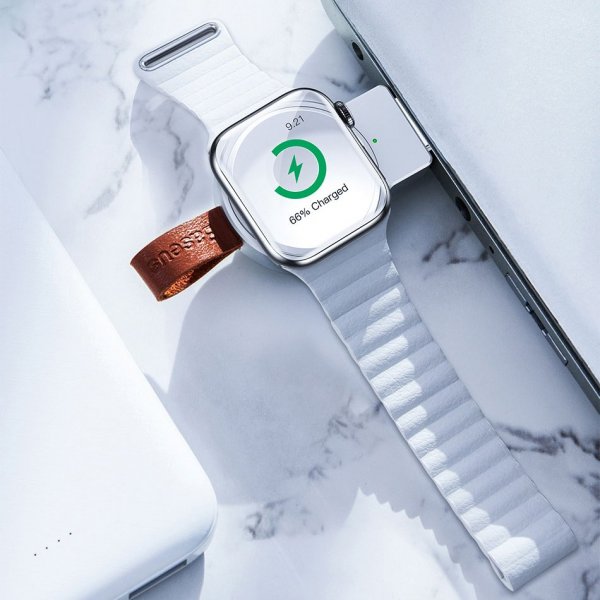 Baseus Apple Watch Oplader BS-IW02 Datter Hvid