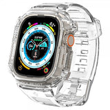 Spigen Apple Watch Ultra 49mm Armbånd og Cover Rugged Armor Pro Crystal Clear