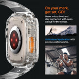 Spigen Apple Watch Ultra 49mm Armbånd og Cover Rugged Armor Pro Crystal Clear