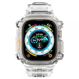Spigen Apple Watch Ultra 49mm Armbånd og Cover Rugged Armor Pro Crystal Clear