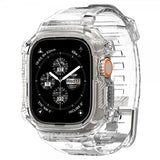 Spigen Apple Watch Ultra 49mm Armbånd og Cover Rugged Armor Pro Crystal Clear