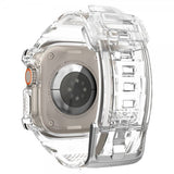 Spigen Apple Watch Ultra 49mm Armbånd og Cover Rugged Armor Pro Crystal Clear