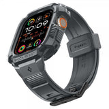 Spigen Apple Watch Ultra 49mm Rem og Cover Rugged Armor Pro Dark Gray