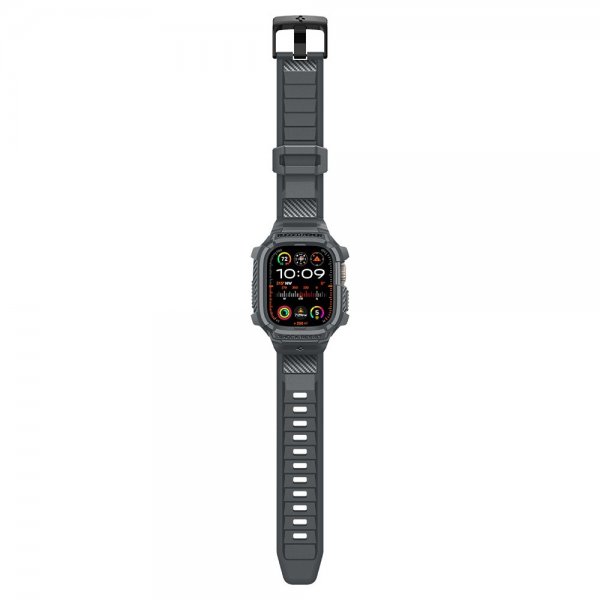 Spigen Apple Watch Ultra 49mm Rem og Cover Rugged Armor Pro Dark Gray