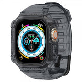 Spigen Apple Watch Ultra 49mm Rem og Cover Rugged Armor Pro Space Crystal