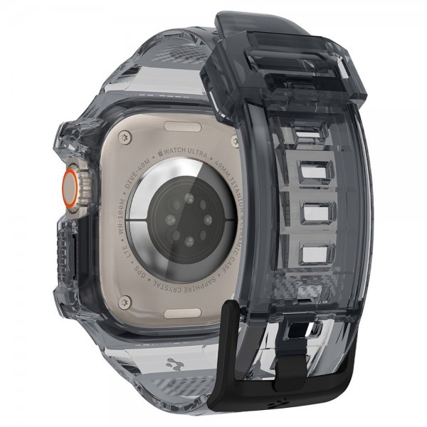 Spigen Apple Watch Ultra 49mm Rem og Cover Rugged Armor Pro Space Crystal