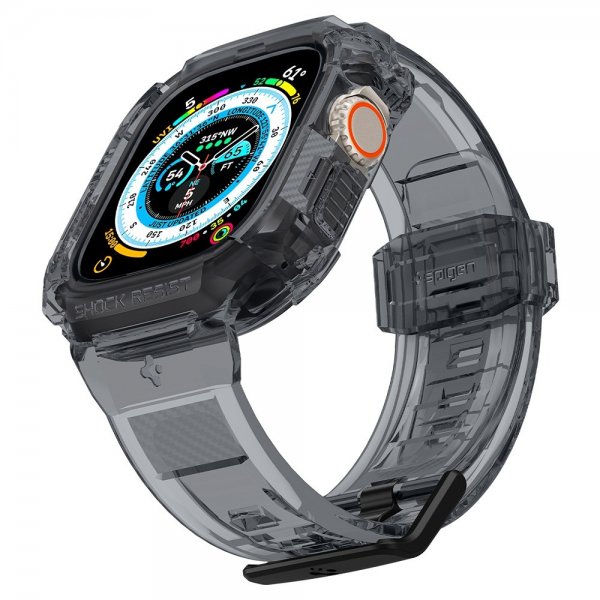 Spigen Apple Watch Ultra 49mm Rem og Cover Rugged Armor Pro Space Crystal