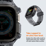Spigen Apple Watch Ultra 49mm Rem og Cover Rugged Armor Pro Space Crystal