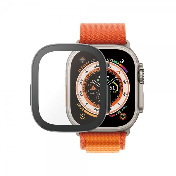 PanzerGlass Apple Watch Ultra 49mm Skal med Skærmbeskyttelse Full Body Protector D3O Sort
