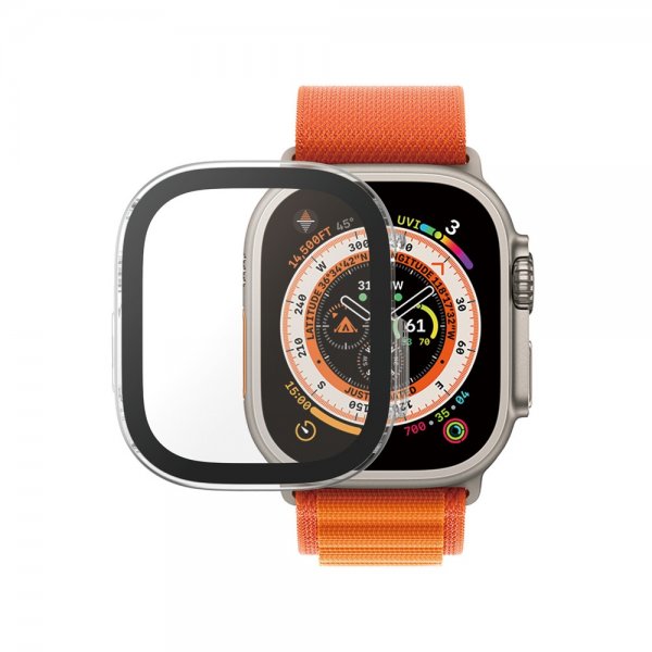 PanzerGlass Apple Watch Ultra 49mm Skal med Skærmbeskyttelse Full Body Protector Transparent