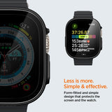 Spigen Apple Watch Ultra Etui med Skærmbeskytter Thin Fit 360 Sort