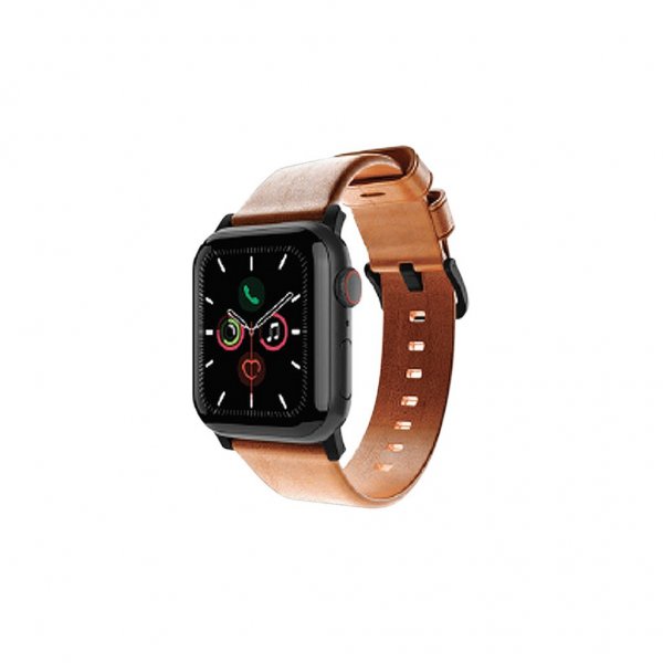 Journey Apple Watch 44/45/46mm/Apple Watch Ultra Armbånd Ægte Læder Tan
