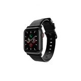 Journey Apple Watch 44/45/46mm/Apple Watch Ultra Armbånd Ægte Læder Sort