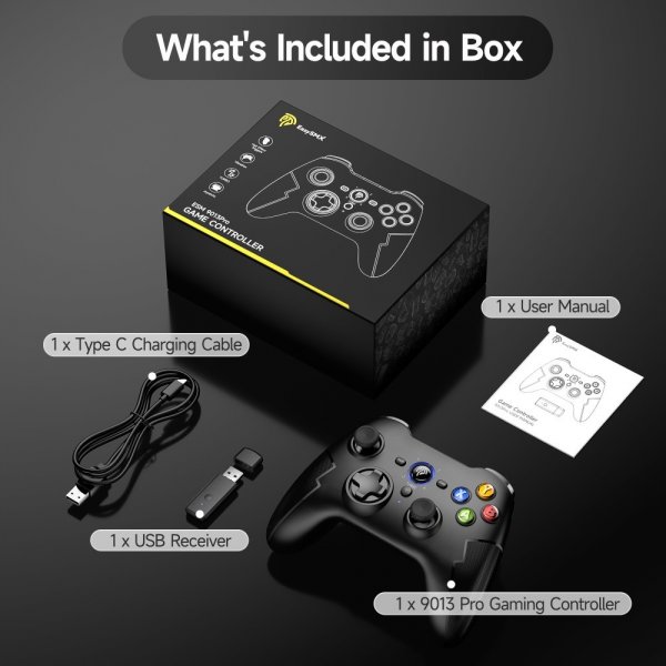 EasySMX Arion 9013 Pro Trådløs Spilcontroller PC/Switch/Telefon Sort