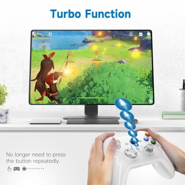 EasySMX Arion 9013 Pro Trådløs Gamepad PC/Switch/Telefon Hvid