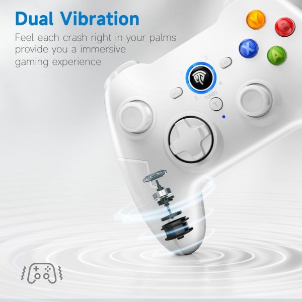 EasySMX Arion 9013 Pro Trådløs Gamepad PC/Switch/Telefon Hvid